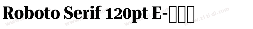 Roboto Serif 120pt E字体转换